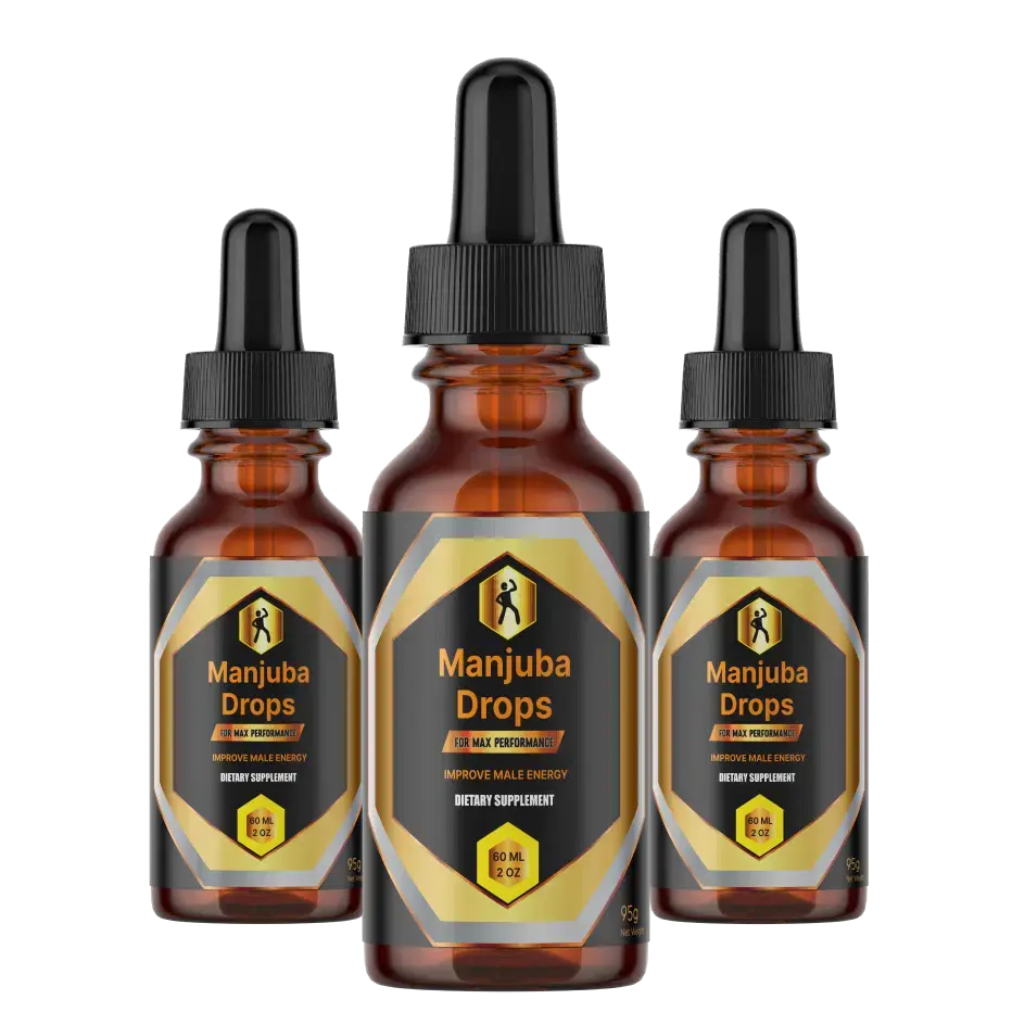 Manjuba Drops Official Supplement Bottles